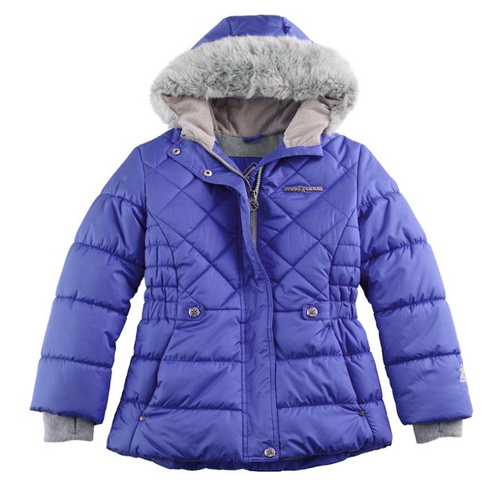 Girls 7-16 Zeroxposur Faux-fur Trim Heavyweight Puffer Jacket, Size: 7-8, Light Pink