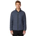 Men's Heat Keep Modern-fit Packable Stretch Puffer Jacket, Size: Medium, Blue (navy)