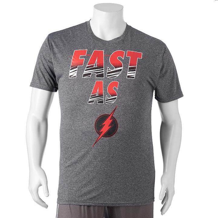 Big & Tall Dc Comics The Flash Logo Tee, Men's, Size: 3xb, Grey (charcoal)