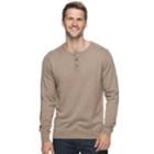 Men's Sonoma Goods For Life&trade; Coolmax Classic-fit Henley, Size: Medium, Med Brown