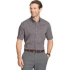 Big & Tall Van Heusen Flex Stretch Short Sleeve Button-down Shirt, Men's, Size: L Tall, Grey Other