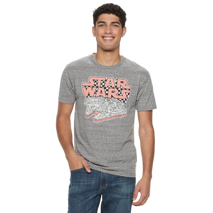 Men's Star Wars Millenium Flacon Tee, Size: Xxl, Grey