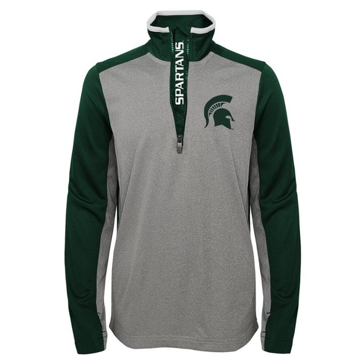 Boys 8-20 Michigan State Spartans Matrix Pullover, Size: L 14-16, Grey