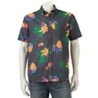 Men's Ocean Current Fowie Button-down Shirt, Size: Xl, Grey (charcoal)