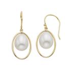 Freshwater Cultured Pearl 14k Gold Drop Earrings, Women's, White