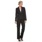 Women's Le Suit Single Button Pinstripe Pant Suit Set, Size: 18, Light Pink