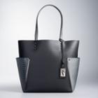Simply Vera Vera Wang Flyback Studded Tote, Women's, Grey