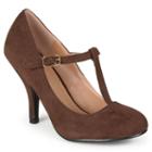 Journee Collection Lisa Women's High Heels, Girl's, Size: Medium (7), Brown