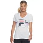 Women's Fila Sport&reg; Logo Short Sleeve Graphic Tee, Size: Xl, White
