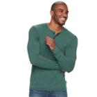 Men's Sonoma Goods For Life&trade; Classic-fit Flexwear Henley, Size: Large, Dark Blue