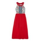 Girls 7-16 Iz Amy Byer Sleeveless Floral Bodice Maxi Dress, Size: 10, Lt Orange