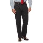 Men's Croft & Barrow&reg; Classic-fit Stretch Flannel-lined 5-pocket Pants, Size: 34x32, Black