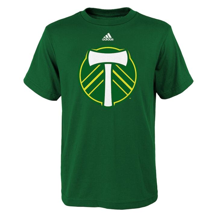 Boy's 8-20 Adidas Portland Timbers Logo Tee, Size: S 8, Green