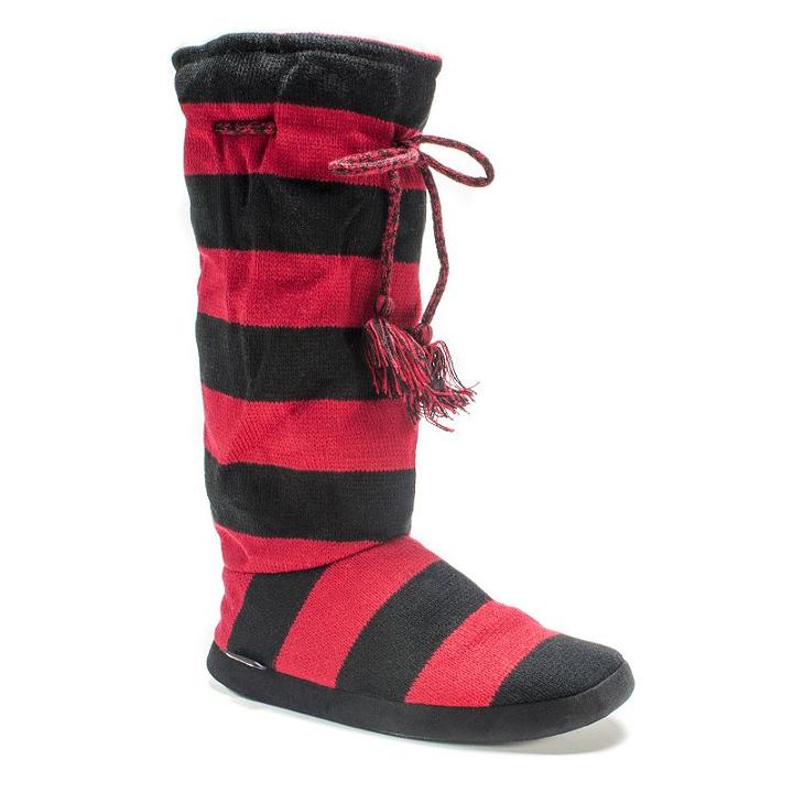 Muk Luks Game Day Women's Tall Slippers, Size: Small, Med Red