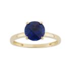 Lab-created Sapphire 10k Gold Ring, Women's, Size: 7, Blue