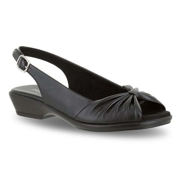 Easy Street Fantasia Women's Dress Sandals, Size: Medium (9.5), Black