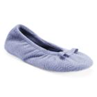 Isotoner Women's Chevron Ballet Slippers, Size: Medium, Lt Purple