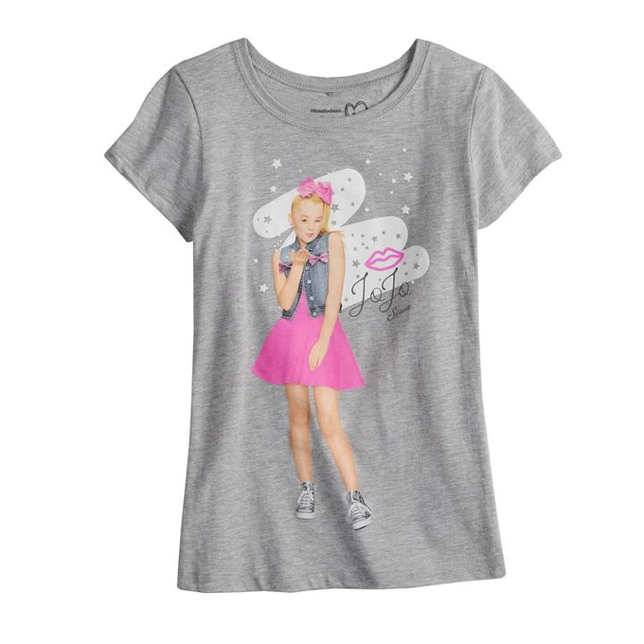 Girls 7-16 0 Jojo Siwa Tee, Size: Xl, Med Grey