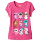 Girls 4-6x Ty Beanie Boos Graphic Tee, Girl's, Size: 5, Pink