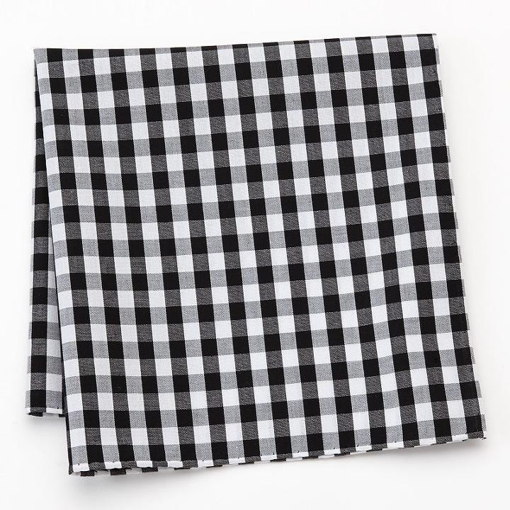 Croft & Barrow&reg; Checked Pocket Square - Men, Black