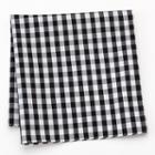 Croft & Barrow&reg; Checked Pocket Square - Men, Black