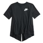 Girls 7-16 Nike Split Back Tee, Size: Medium, Grey (charcoal)