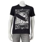 Men's Led Zeppelin Blimp Tee, Size: Xl, Black