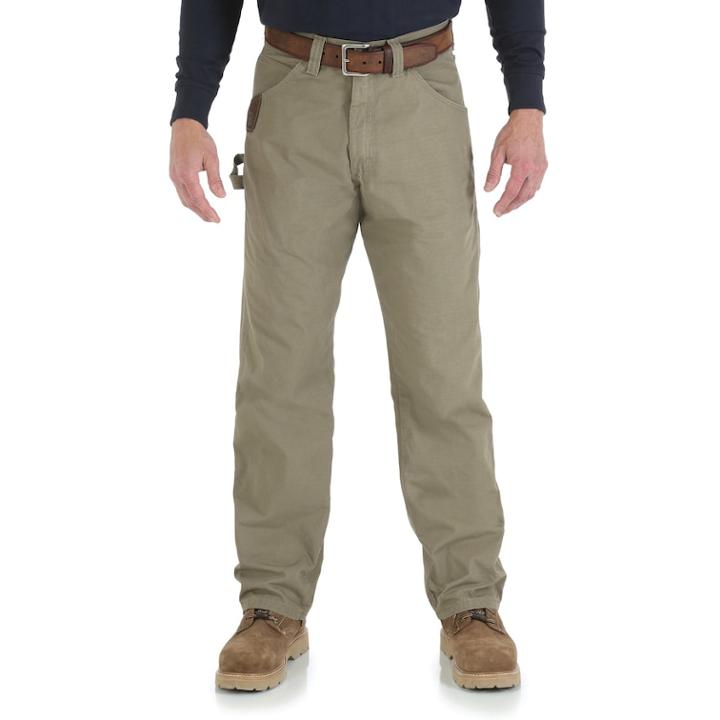 Men's Wrangler Riggs Workwear Relaxed-fit Carpenter Pants, Size: 40x32, Beig/green (beig/khaki)