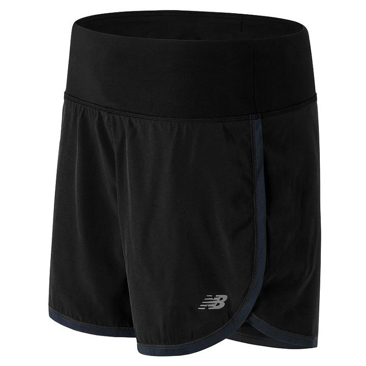 Women's New Balance Impact 2-in-1 Running Shorts, Size: Medium, Black