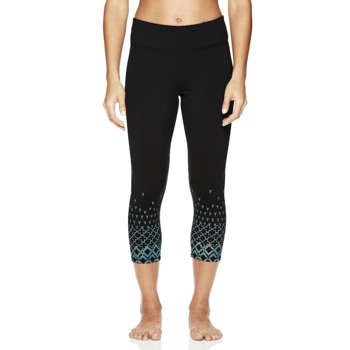 Women's Gaiam Prism Graphic Yoga Capri Leggings, Size: Small, Oxford