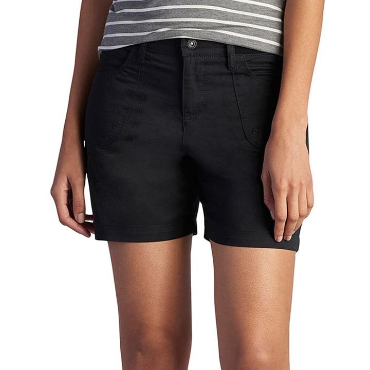 Women's Lee Libby Relaxed Fit Twill Shorts, Size: 10 Avg/reg, Black