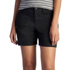 Women's Lee Libby Relaxed Fit Twill Shorts, Size: 10 Avg/reg, Black