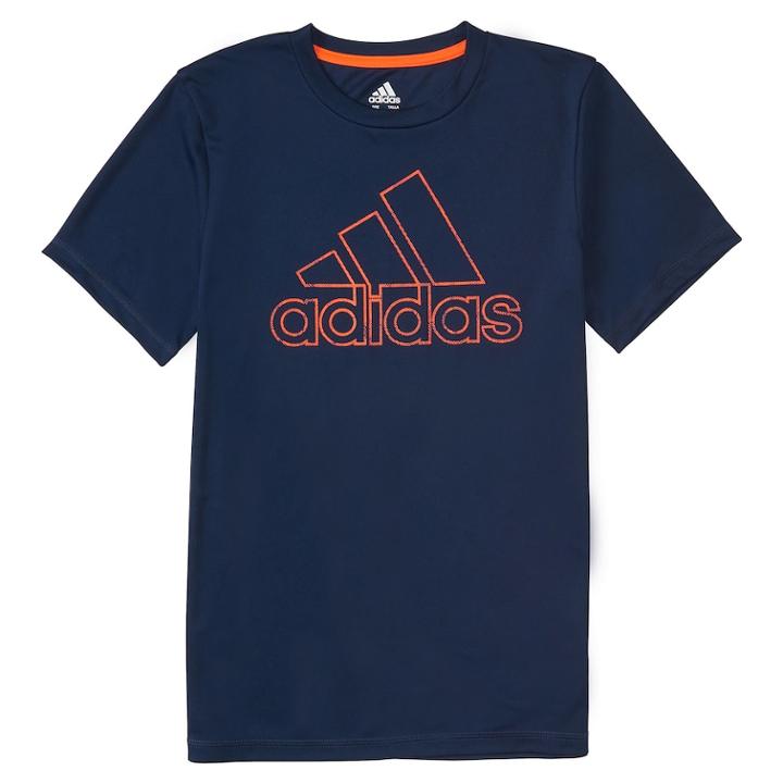 Boys 4-7x Adidas Logo Graphic Tee, Size: 5, Blue (navy)