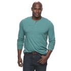 Men's Sonoma Goods For Life&trade; Modern-fit Flexwear Henley, Size: 4xb, Dark Green