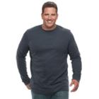 Big & Tall Croft & Barrow&reg; Classic-fit Stretch Performance Crewneck Tee, Men's, Size: Xl Tall, Blue (navy)