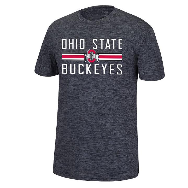 Men's Ohio State Buckeyes Invader Space-dyed Tee, Size: Large, Black