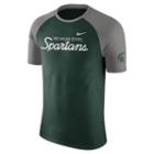 Men's Nike Michigan State Spartans Script Raglan Tee, Size: Xl, Ovrfl Oth