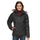 Women's Columbia Icy Heights Hooded Down Puffer Jacket, Size: Large, Grey (charcoal)