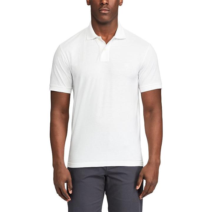Men's Chaps Classic-fit Cool Max Polo, Size: Large, White