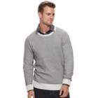 Men's Apt. 9&reg; Slim-fit Textured Crewneck Sweater, Size: Medium, Med Grey