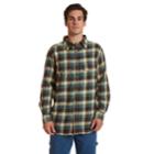 Men's Stanley Classic-fit Plaid Stonewashed Flannel Button-down Shirt, Size: Medium, Brown