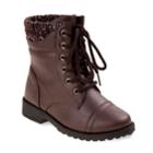 Josmo Girls' Combat Boots, Size: 2, Brown