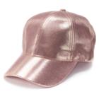 Women's Mudd&reg; Metallic Baseball Cap, Med Pink