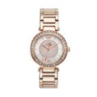 Juicy Couture Luxe Couture Gold Tone Stainless Steel Women's Watch - 1901152, Size: Medium, Pink
