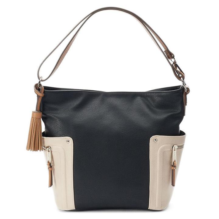 Rosetti Brye Colorblock Convertible Hobo, Women's, Black