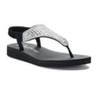 Women's Skechers Meditation Rock Crown Sandals, Size: 7, Grey (charcoal)