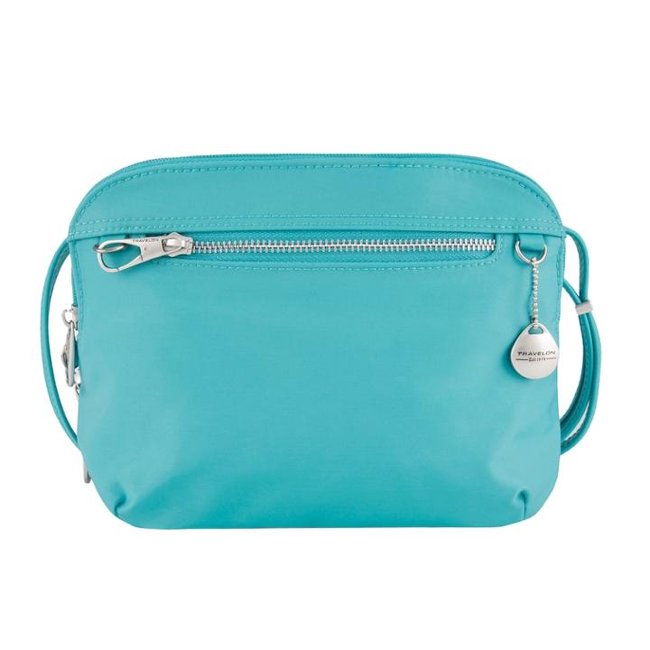 Travelon Anti-theft Tailored East-west Organizer, Women's, Turquoise/blue (turq/aqua)