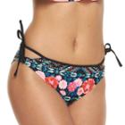 Mix And Match Floral Side-tie Hipster Bikini Bottoms, Size: Small, Ovrfl Oth