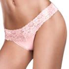 Maidenform Dream Lace Trim Thong Panty 40156, Women's, Size: L-xl, Lt Orange