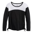 Girls 7-16 So&reg; Side-lace Drop Shoulder Tee, Size: 16, Black